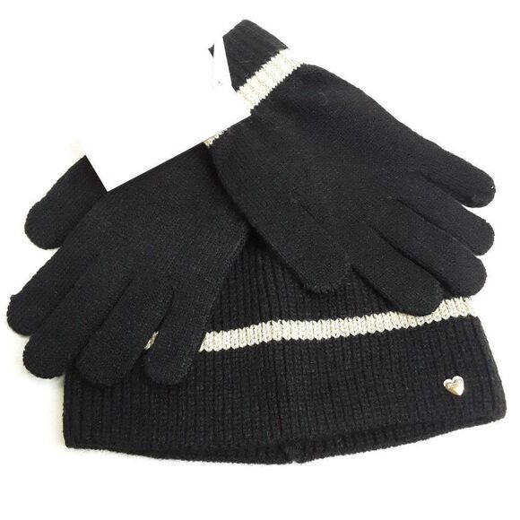 Betsey Johnson Women's Beanie & Glove Set One Size - Picture 1 of 10